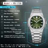 PAGANI DESIGN Modern Retro Men Mechanical Watch Famous Precious Stainless Steel Sapphire Glass Mirror Luminous 100m Diving Watch