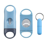 1 Set Cigar Cutter Cigar V Cut Flat Cutter Punch Sharp Cigar Scissors Guillotine Knife Cigar Cutting Tool