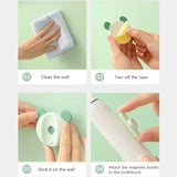 Wall-mounted Magnetic Electric Toothbrush Holder Storage Rack Toothbrush Bracket Bathroom Organizer