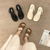 Summer Sandals New Fashion Simple Women Shoes Soft Comfort Versatile Flat Shoe Beach Retro Daily Roman Shoes Босоножки Женские
