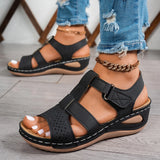 Summer Wedge Sandals for Women 2026 New Fashion Non Slip Beach Shoes Woman Lightweight Casual Platform Plus Size Sandals Women