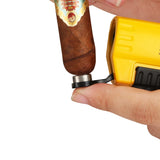 GALINER Cigar Lighter With Punch Smoking Accessories Windproof 4 Jet Blue Flame Torch Lighters For Cigar
