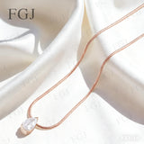 Custom Pendant Necklace Lab Diamond Pear Shape 7x9mm VS1 With IGI Fashion Design Sparkling for Wedding Engagement Jewelry Gifts