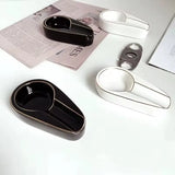 Cigar Gadgets Home Cigar Ashtray Portable Ceramic Cigars Ash Tray Tobacco Cigarette Ashtrays Holder