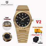 PAGANI DESIGN 2025 New Men's Sport Quartz Watches Ultra-Thin 7mm Series 222 Sapphire Stainless Steel Waterproof Watches for Man