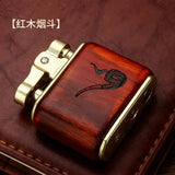 Creative Relief Compass Grinding Wheel Lighter, Retro Nostalgic Kowtow Machine, One-click Press Ignition, Men's Gadgets