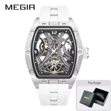 MEGIR 2026 New Men Automatic Mechanical Watches Men Luxury Brand Movemen Stainless Steel Waterproof Watch Relogio