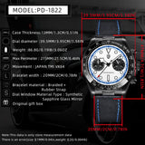 2026 Pagani Design Luxury Men's Quartz Watch Business Sapphire Mirror Luminous Hands Waterproof Chronograph Men's Watch Gift Box