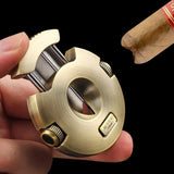 Round Cigar Cutter Knife Scissors Cigar Puncher V Cut Cigar Scissors Clipper Cigar Cutter Cigar Knife Guillotine With Gift Box