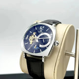 [Mechanical Men's Watch] Retro Mechanical Men's Watch | Elegant, Skeleton Dial, Hollow Design, Alloy Case, Synthetic Leather Strap | Business and Casual Wear, No Batteries Required