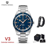PAGANI DESIGN Luxury Men Mechanical Wristwatch 200m Waterproof Sapphire Clock Automatic Stainless Steel Business Watch